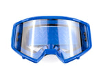 Youth Set Motocross Gloves and Goggles Blue