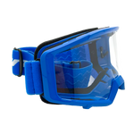 Adult Helmet Matte Black with Blue Goggles