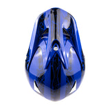 Adult Motocross Blue Splatter Helmet