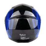 Blue Swirl Mix Dual Visor Modular Adult Helmet Size Small - FACTORY SECOND