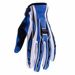 Adult Helmet Combo Matte Black w/ Blue Gloves & Goggles