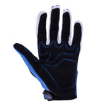 Adult Helmet Combo Matte Black w/ Blue Gloves & Goggles