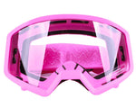 Adult Helmet Matte Black with Pink Goggles