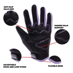 Purple Youth Motocross Gloves