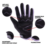Purple Youth Motocross Gloves
