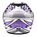 Youth Snowmobile Purple Double Pane Helmet XL -- FACTORY SECOND