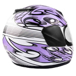 Youth Purple Double Pane Snowmobile Helmet XL -- FACTORY SECOND