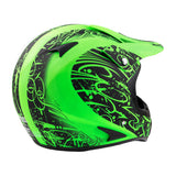Snocross Helmet Matte Green Splatter
