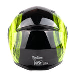 Hi-Viz Yellow Adult Modular Helmet with drop down sun-glass
