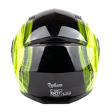 Hi-Viz Yellow Adult Modular Helmet with drop down sun-glass