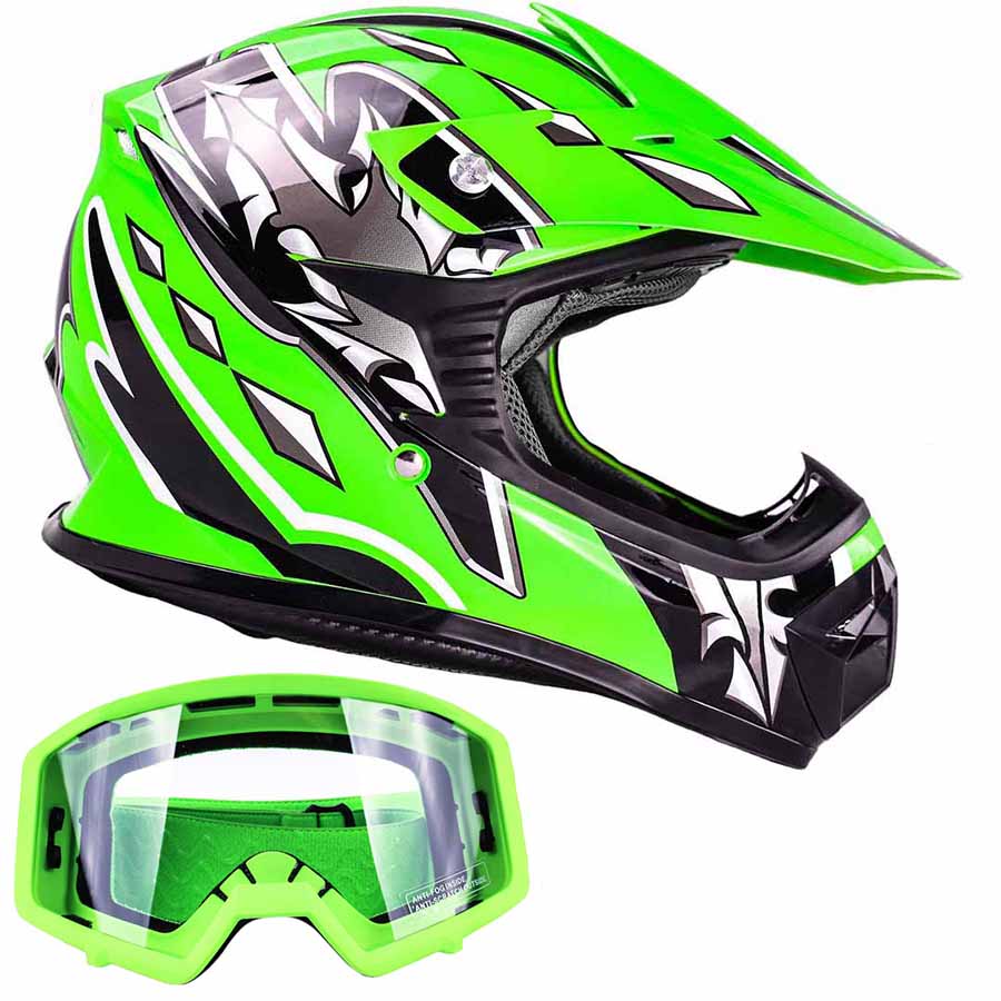 Atv Helmet Used Dirt Bike Helmets GLX GX623 Youth ATV/Dirt Bike