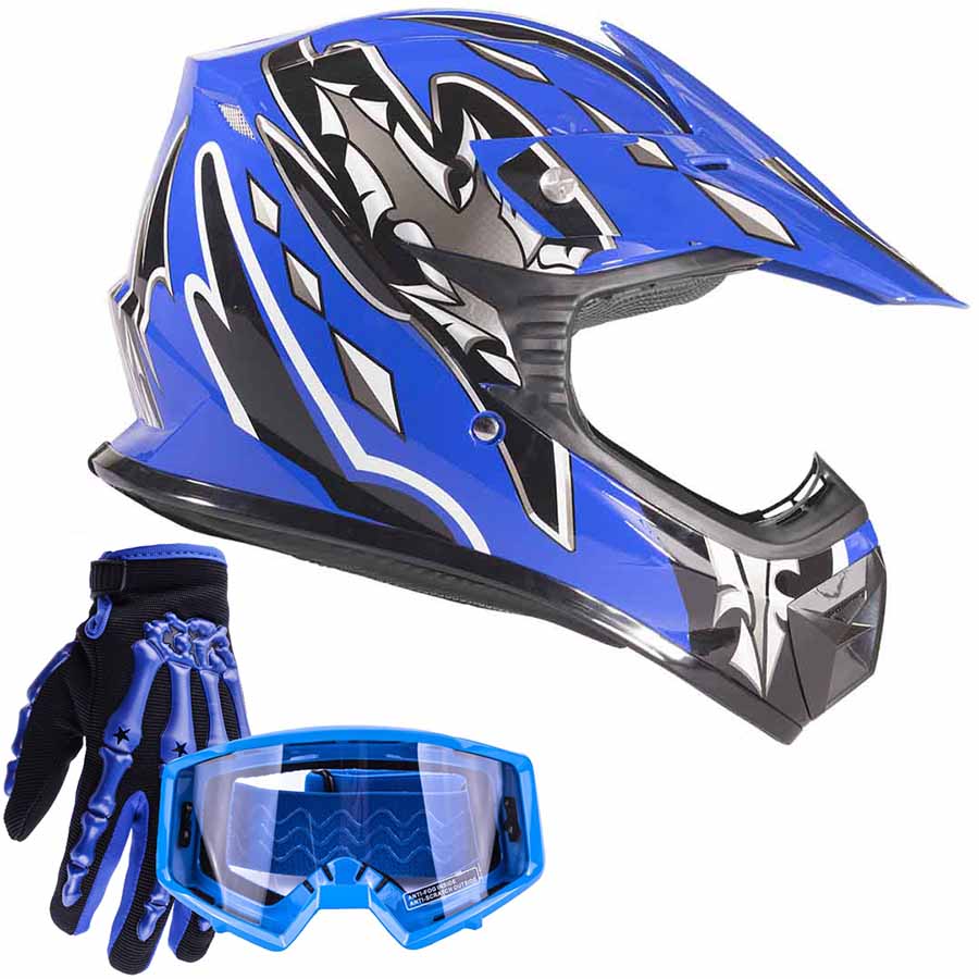 Xfmt youth kids motocross offroad street dirt bike helmet goggles gloves atv helmet best sale