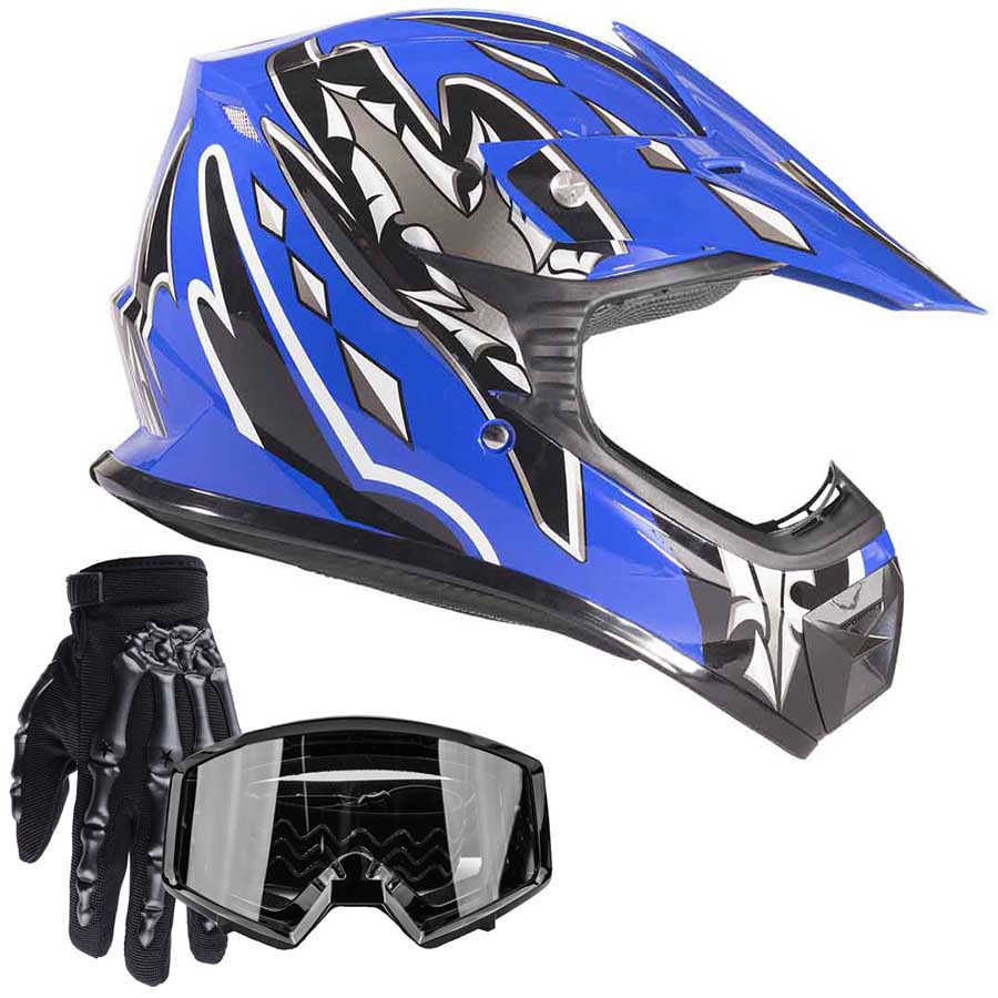 Atv Helmet DOT Dual Sport Off Road Helmet Motocross Motorcycle Helmets ATV Dirt Kids Helmet