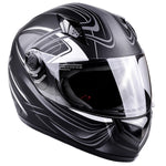 Adult Gray Full Face Snowmobile Helmet With Double Pane Shield