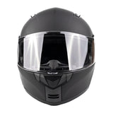 Matte Black Adult Modular Flip up Snowmobile Helmet with dual lens anti fog shield and drop down sun-glass