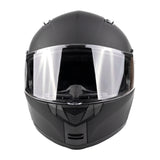 Matte Black Dual Visor Modular Flip up Adult Snowmobile Helmet - TH158