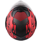 Motorcycle Combo - Youth Full Face Matte Red Helmet With Red Gloves