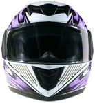 Youth Purple Double Pane Snowmobile Helmet