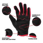 Red Youth Motocross Gloves