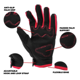 Red Youth Motocross Gloves