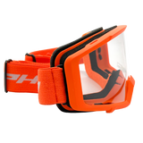 Adult Camo Motocross Helmet Combo w/ Orange Goggles and Gloves