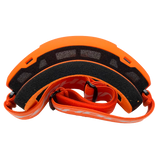 Adult Helmet Combo Matte Black w/ Orange Gloves & Goggles