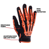 Orange Youth Motocross Gloves