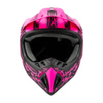 Adult Motocross Helmet Pink and Black