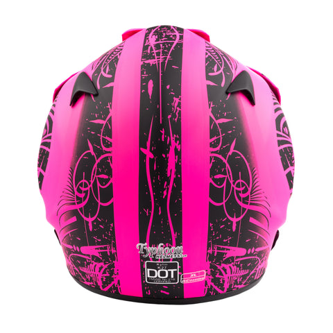 Adult MOTOCROSS ATV OFFROAD Pink Typhoon Helmet – Typhoon Helmets