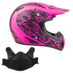 Snocross Helmet Pink Splatter