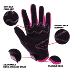 Pink Youth Motocross Gloves