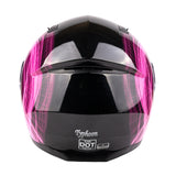 Pink Adult Modular Helmet with drop down sun-glass