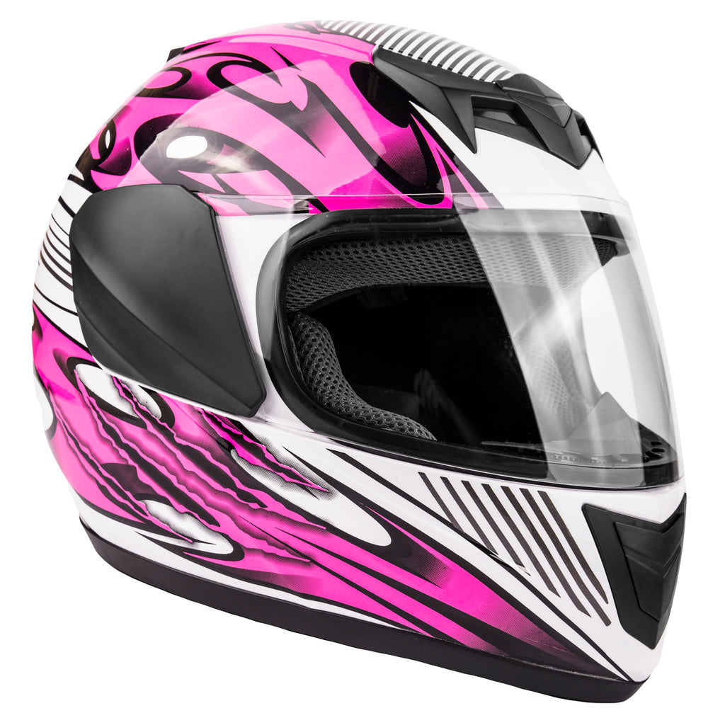 pink motorbike gear Youth/Kids Pink Helmet, Full Face Motorcycle Helmet
