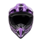 Snocross Helmet Purple Splatter