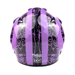 Adult Motocross Helmet Purple and Black