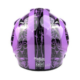 Adult Motocross Helmet Purple and Black