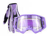 Adult Purple Goggles & Gloves Combo
