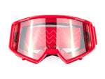 Adult Helmet Matte Black with Red Goggles
