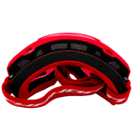 Adult Helmet Matte Black with Red Goggles