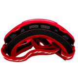 Adult Helmet Matte Black with Red Goggles