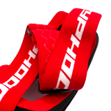 Adult Helmet Matte Black with Red Goggles