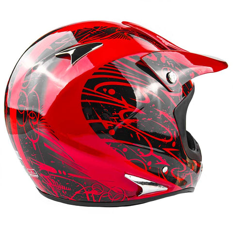 adult red bike helmet HHH Dirt Full Face Visor DOT Certified (Free Shippin Red Typhoon K27 Adult ATV/Dirt Bike Helmet with Gloves The 5 Best Bike Helmets