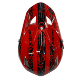 Adult Helmet Goggle Set Red
