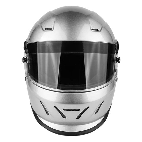 buy silver motorcycle helmet SA2020 Adult Snell Helmet - Silver