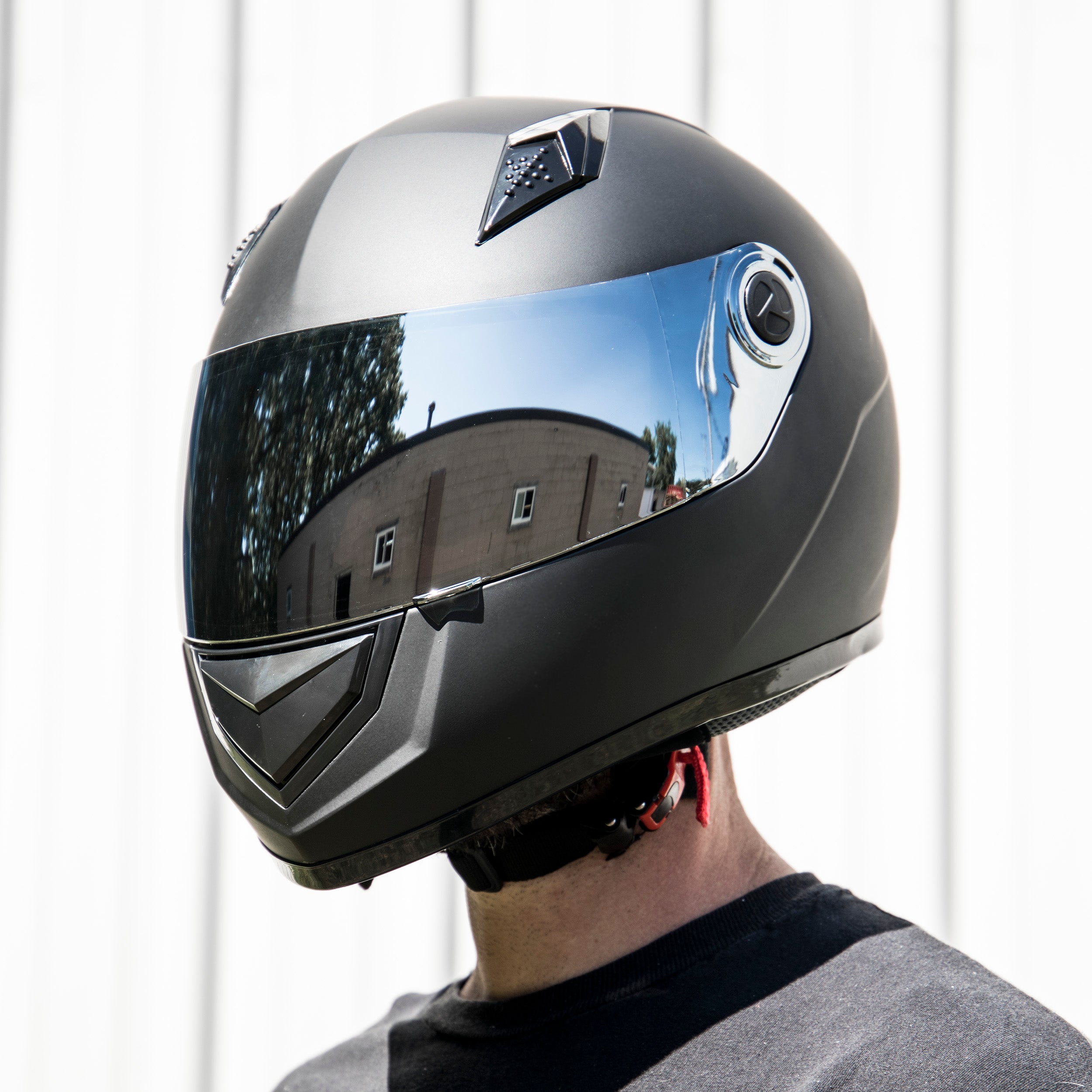 K77 Adult Full-Face Silver Shield Typhoon Helmets