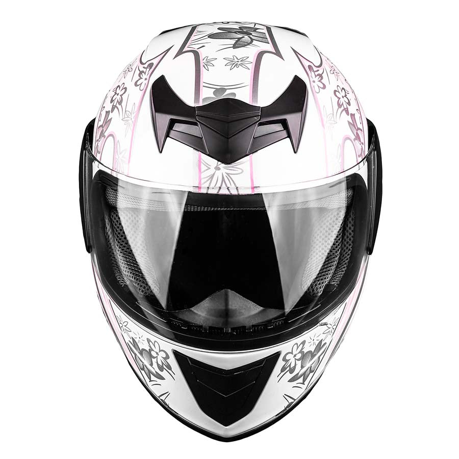 agv k3 pink White Youth Full Face Motorcycle Helmet xLARGE