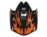 Orange Flame Youth Off Road Replacement Visor