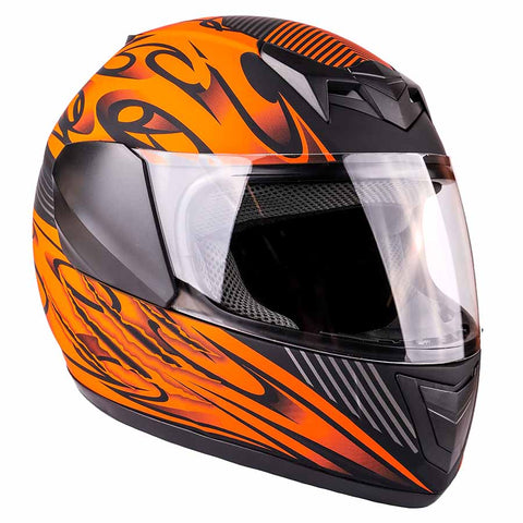 dot full face motorcycle helmet Youth Kids Full Face Orange Typhoon Motorcycle Helmet S