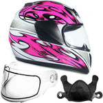 Youth Pink Double Pane Snowmobile Helmet