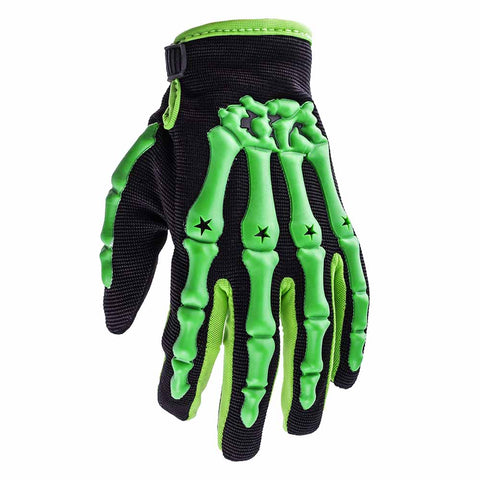 Green Youth Motocross Gloves